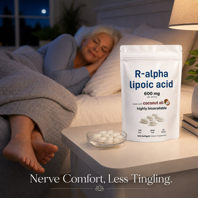 R Alpha Lipoic Acid 600mg with Coconut Oil, 120 Softgels
