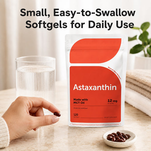 Astaxanthin 12mg with MCT Oil, 120 Softgels