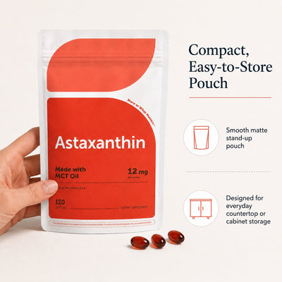Astaxanthin 12mg with MCT Oil, 120 Softgels