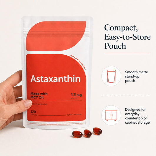Astaxanthin 12mg with MCT Oil, 120 Softgels